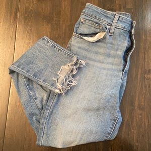 Levi high rise skinny jeans